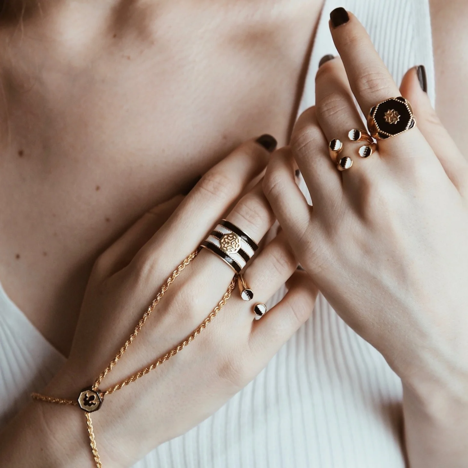 Adel Çizgili Gümüş Yüzük resmi