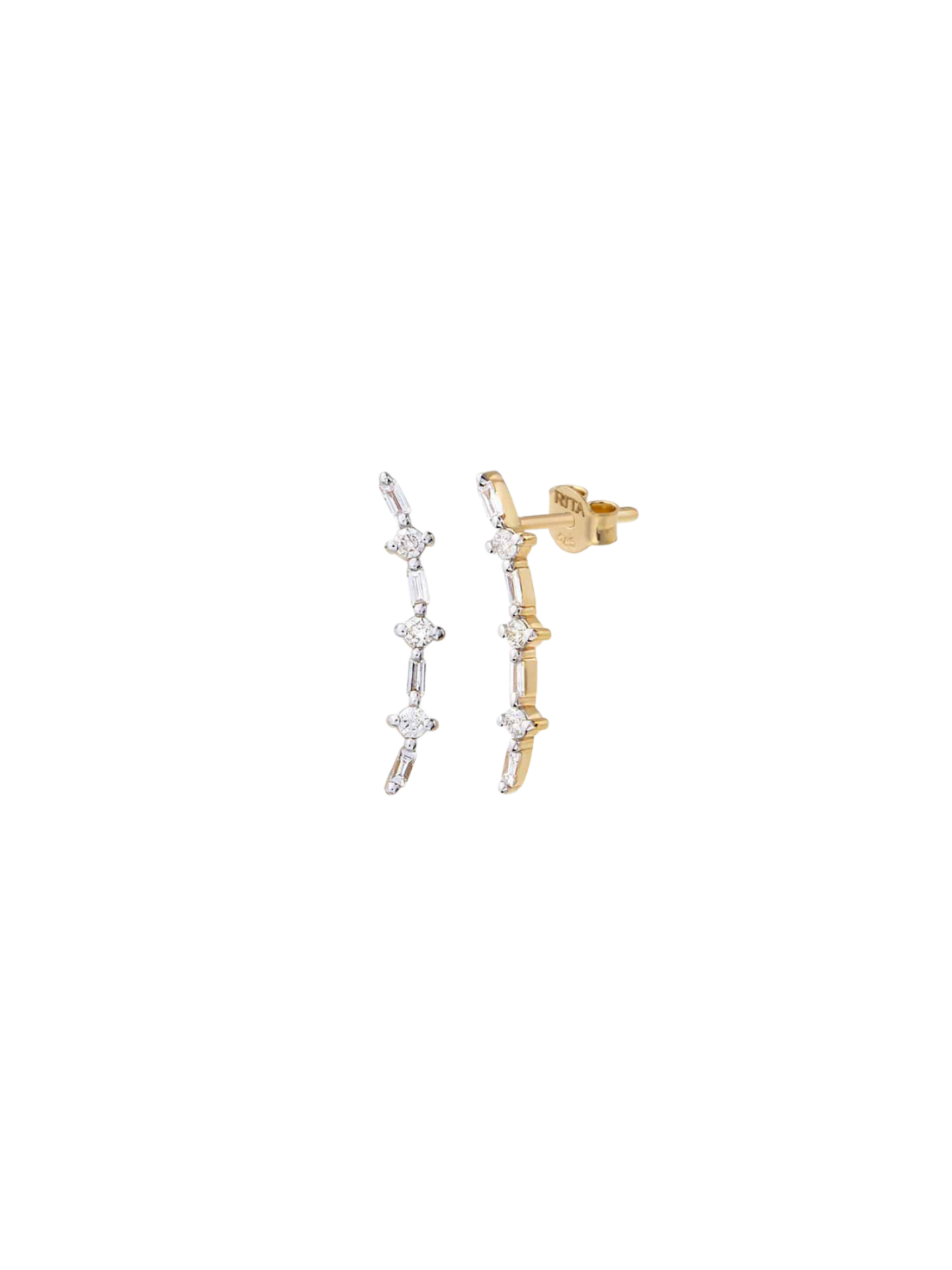 Baget Pırlanta Ear Climber Küpe resmi