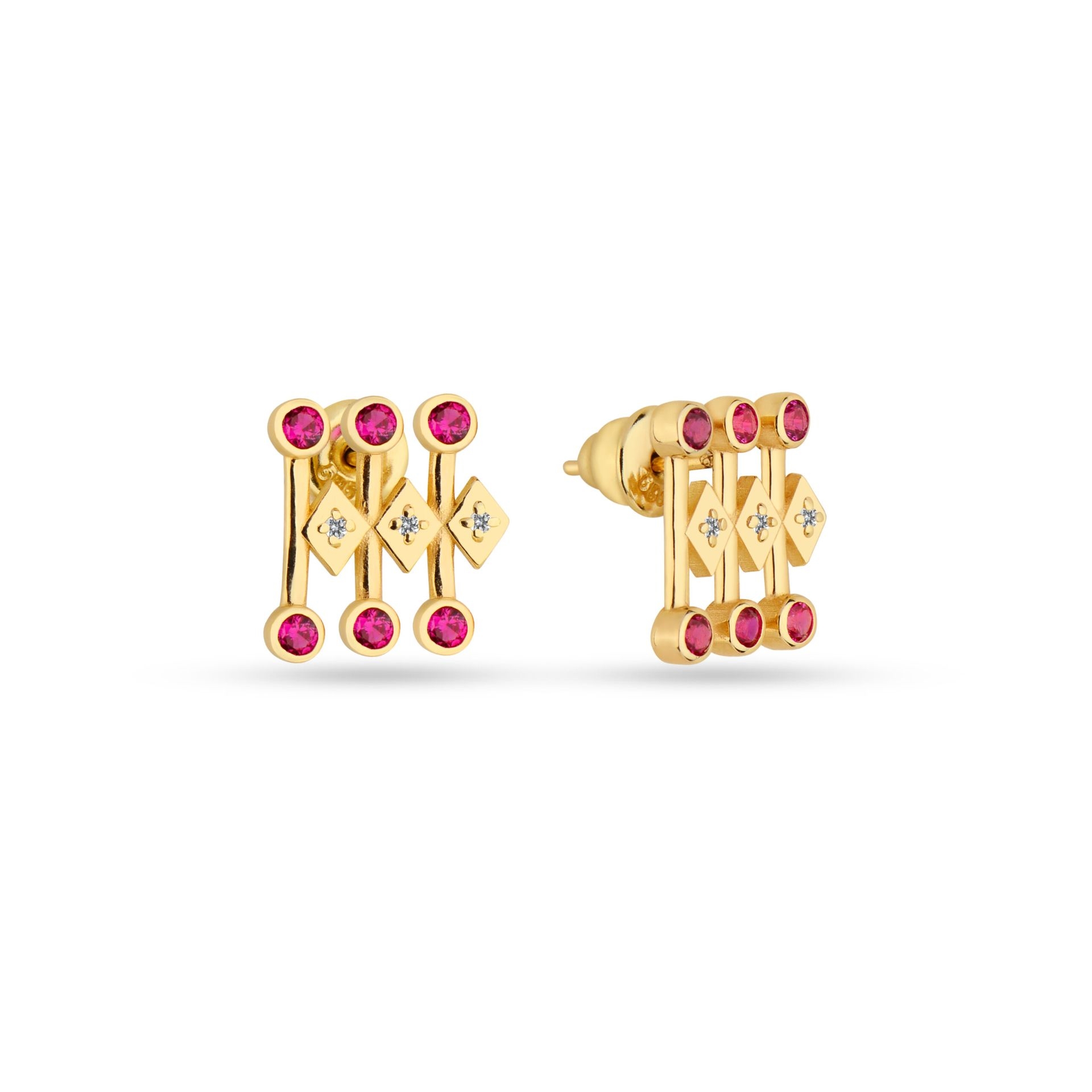 Glamour Prism Stud Küpe resmi