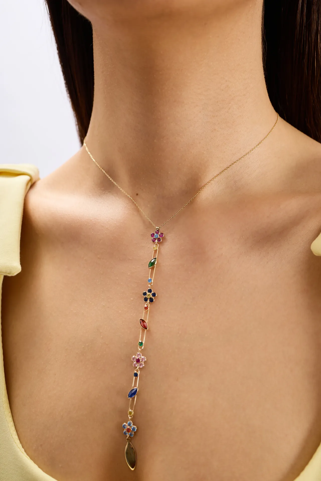 Hedera Paperclip 14 Ayar Altın Kadın Kolye resmi