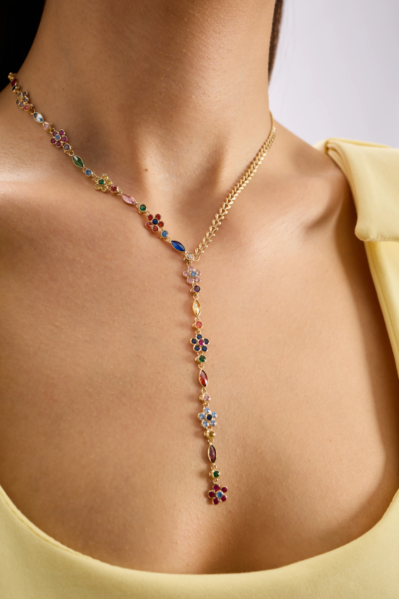 Herringbone Paradise 14 Ayar Altın Kadın Kolye resmi