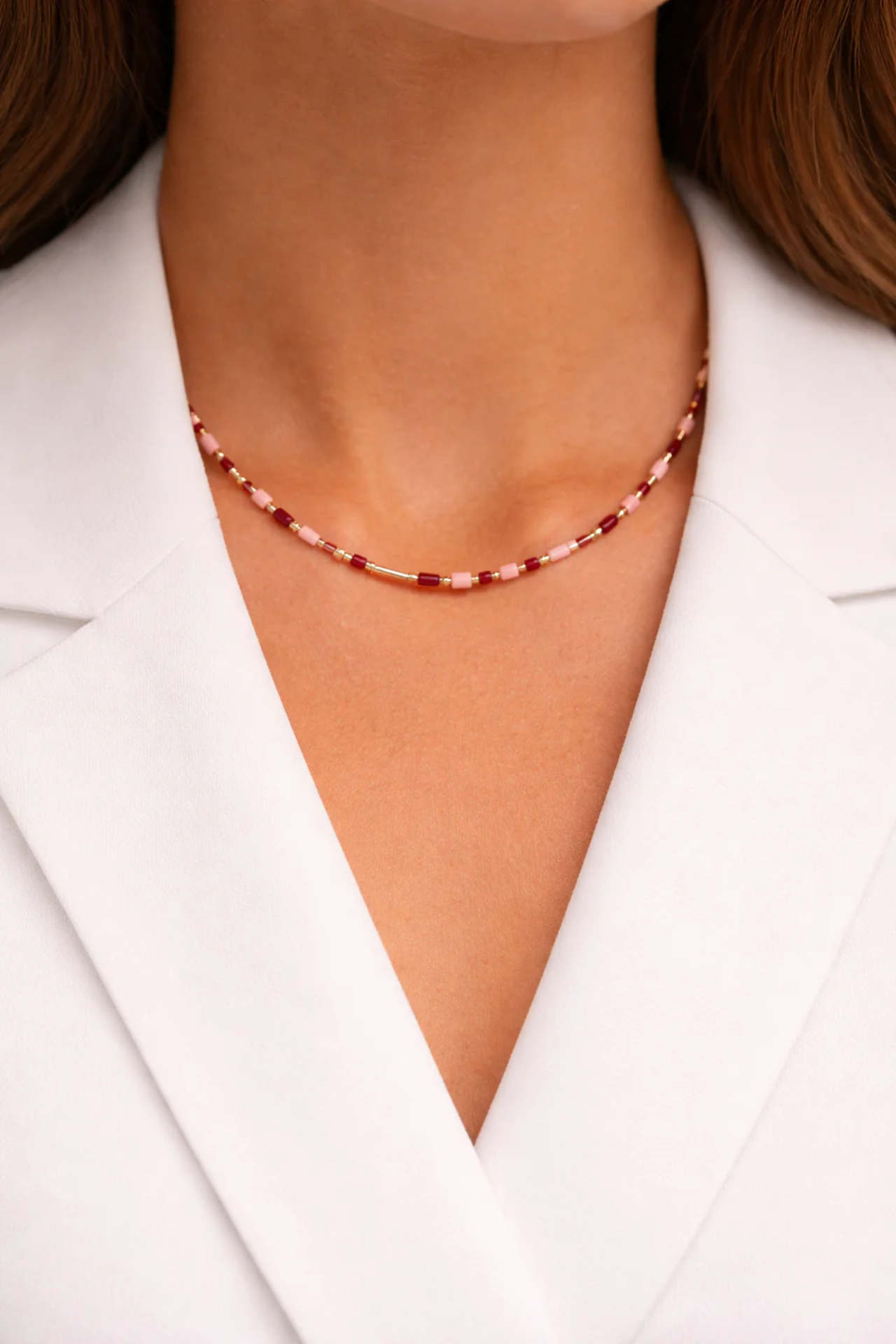 Blush Line 14 Ayar Altın Kolye resmi