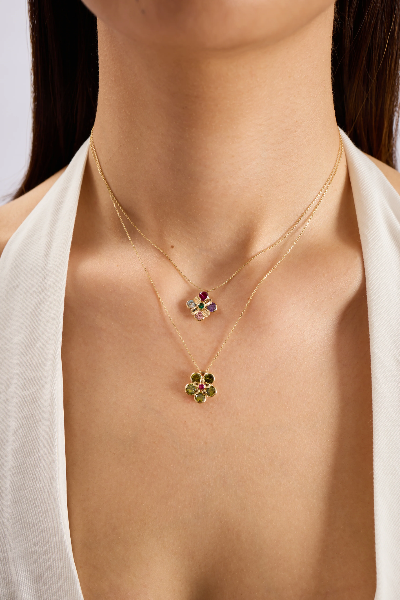 Fouré 14 Ayar Altın Kadın Kolye resmi