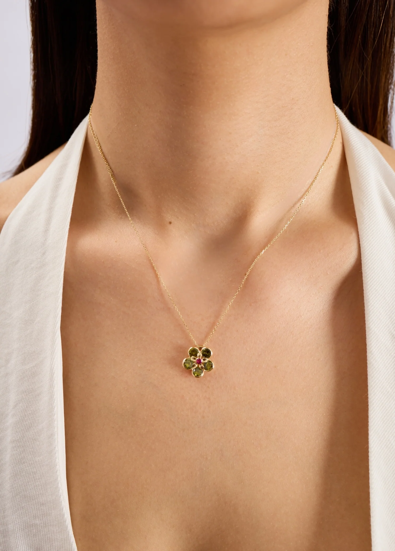 Fouré 14 Ayar Altın Kadın Kolye resmi