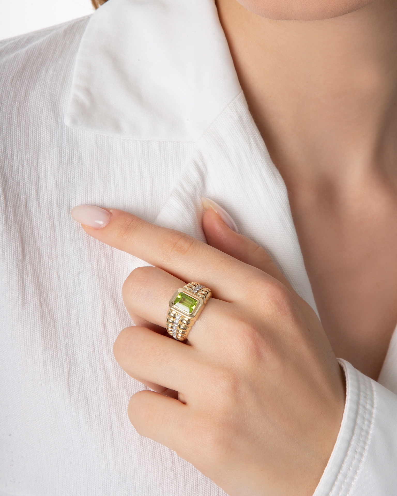 Morphose02 Peridot Taşlı Yüzük resmi