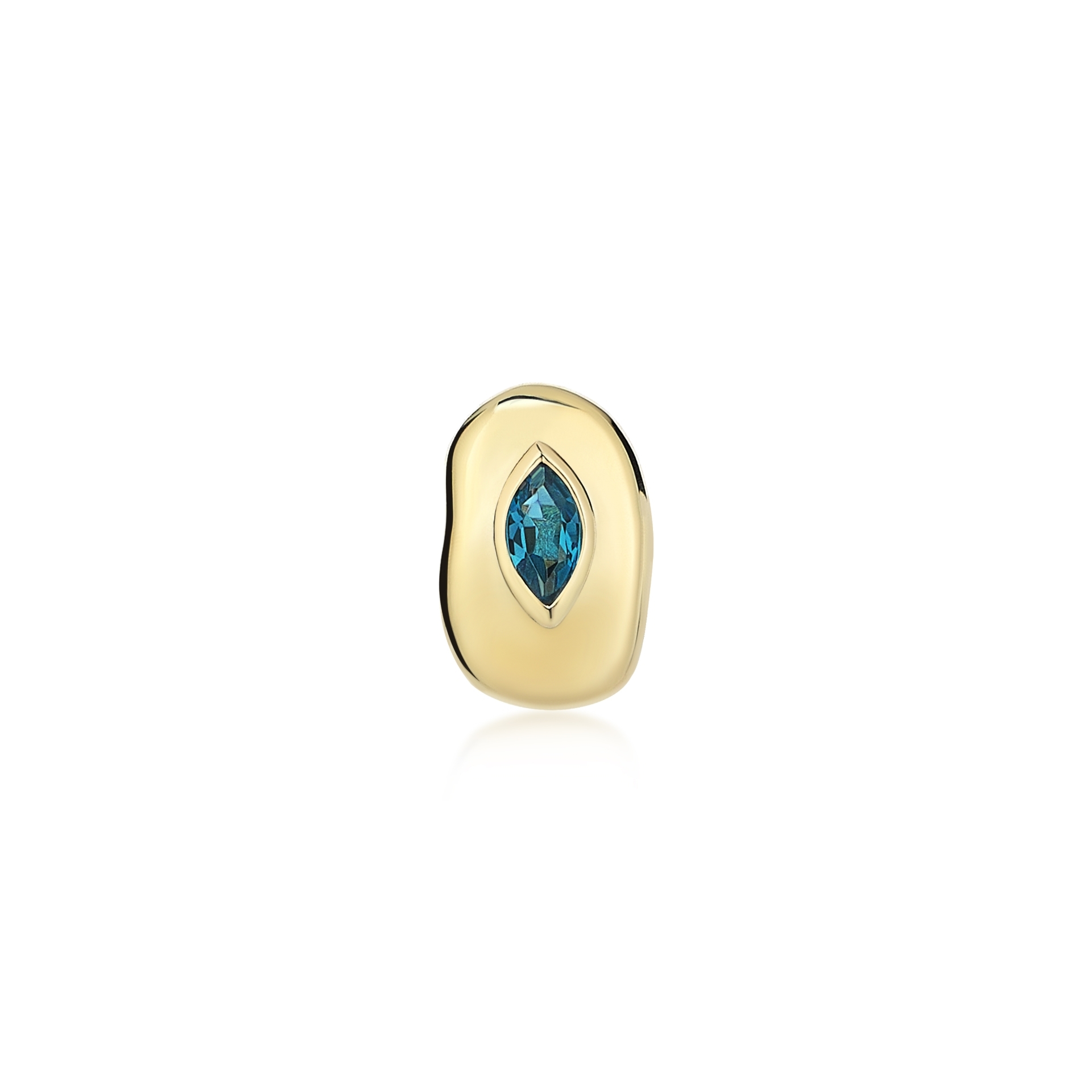 Treasured Stud Markiz Topaz Küpe resmi