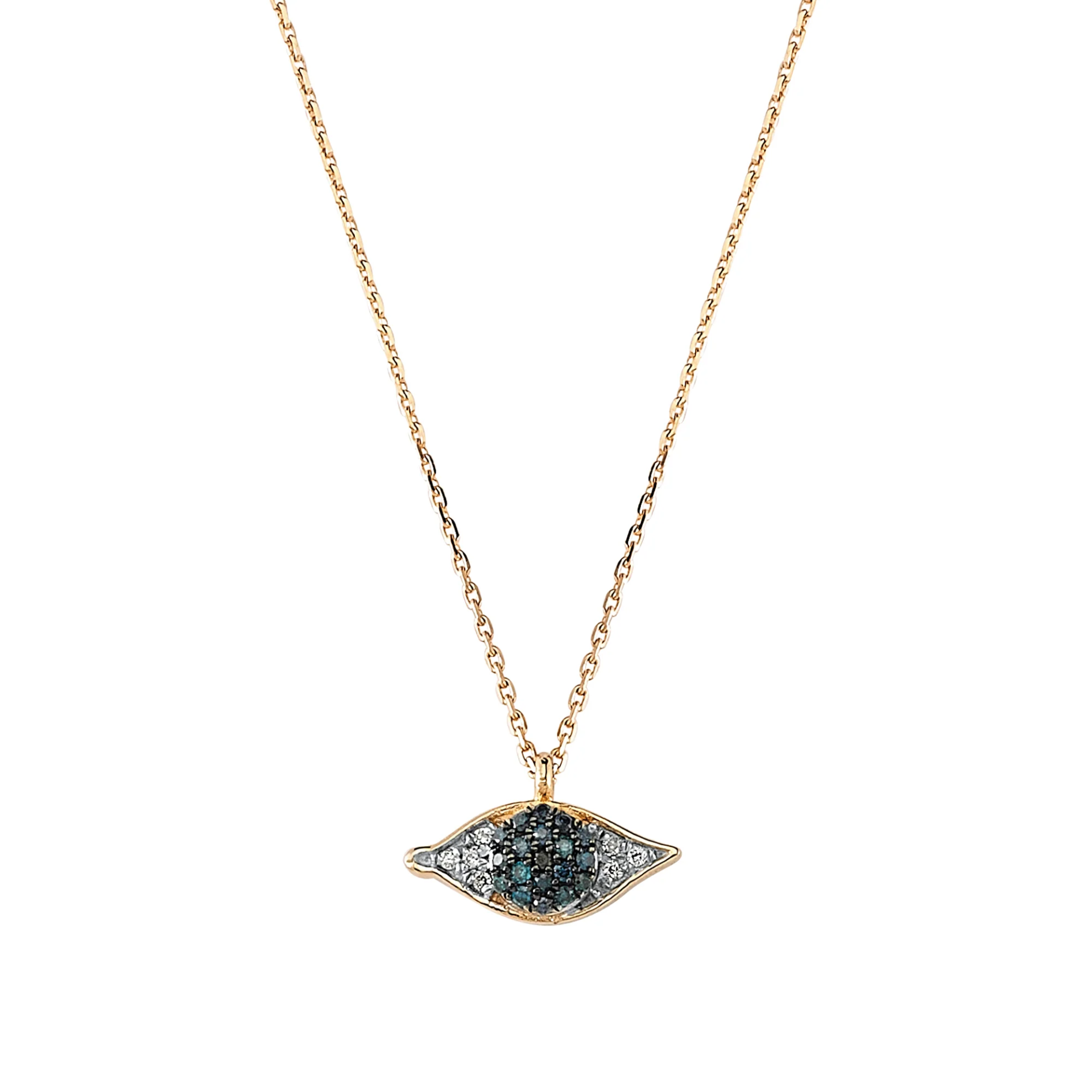 Eye Light Mavi Pırlanta Kolye resmi