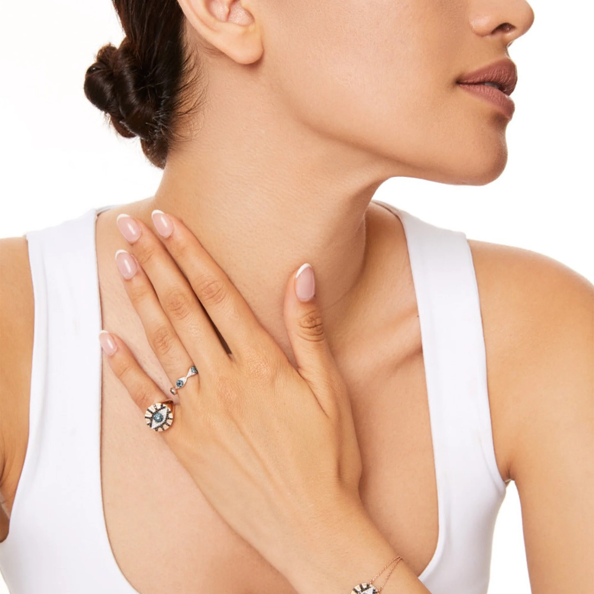 Eye Light Mavi Pırlanta Yüzük resmi