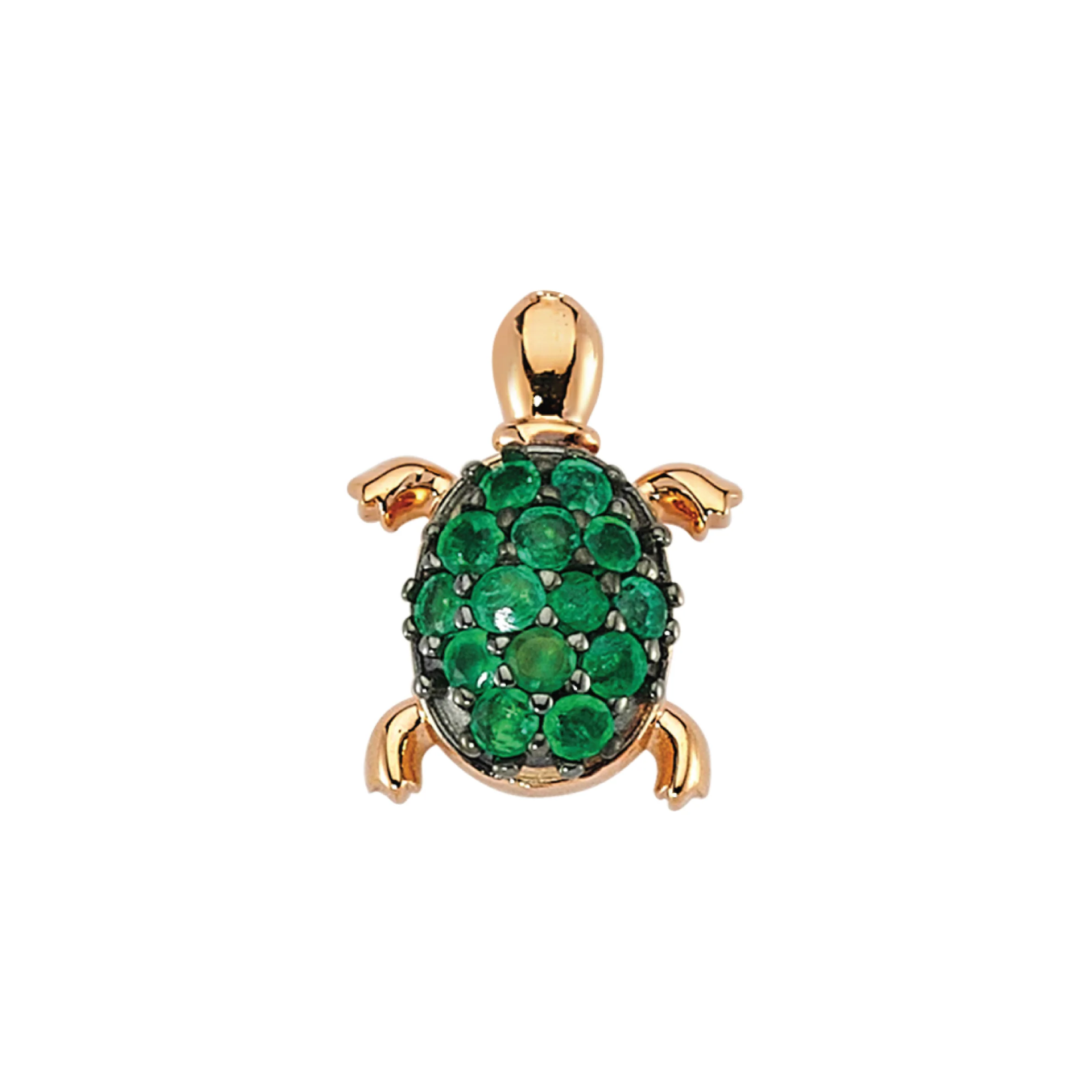 Turtle Zümrüt Küpe resmi