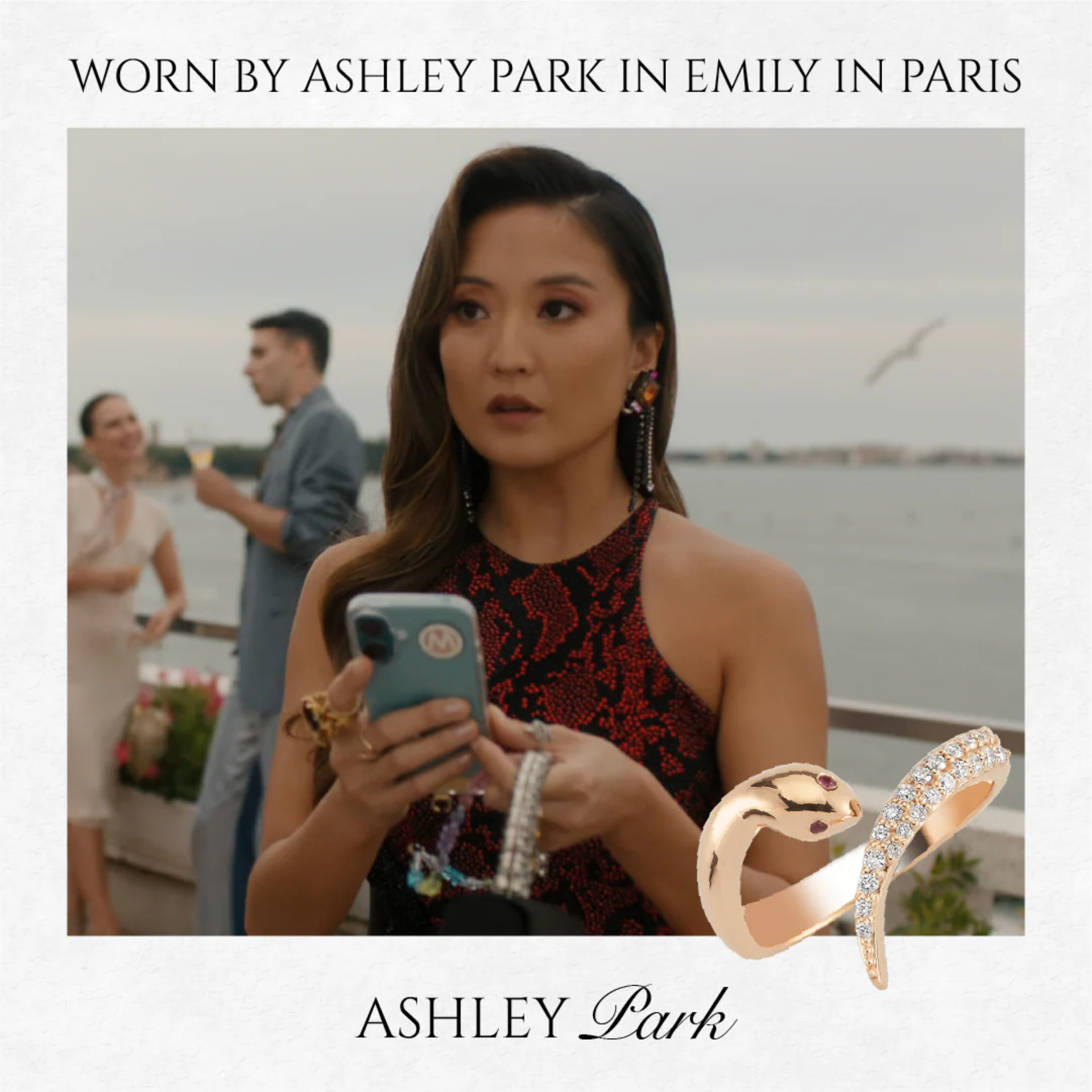 Serpent Yakut Pırlanta Yüzük resmi