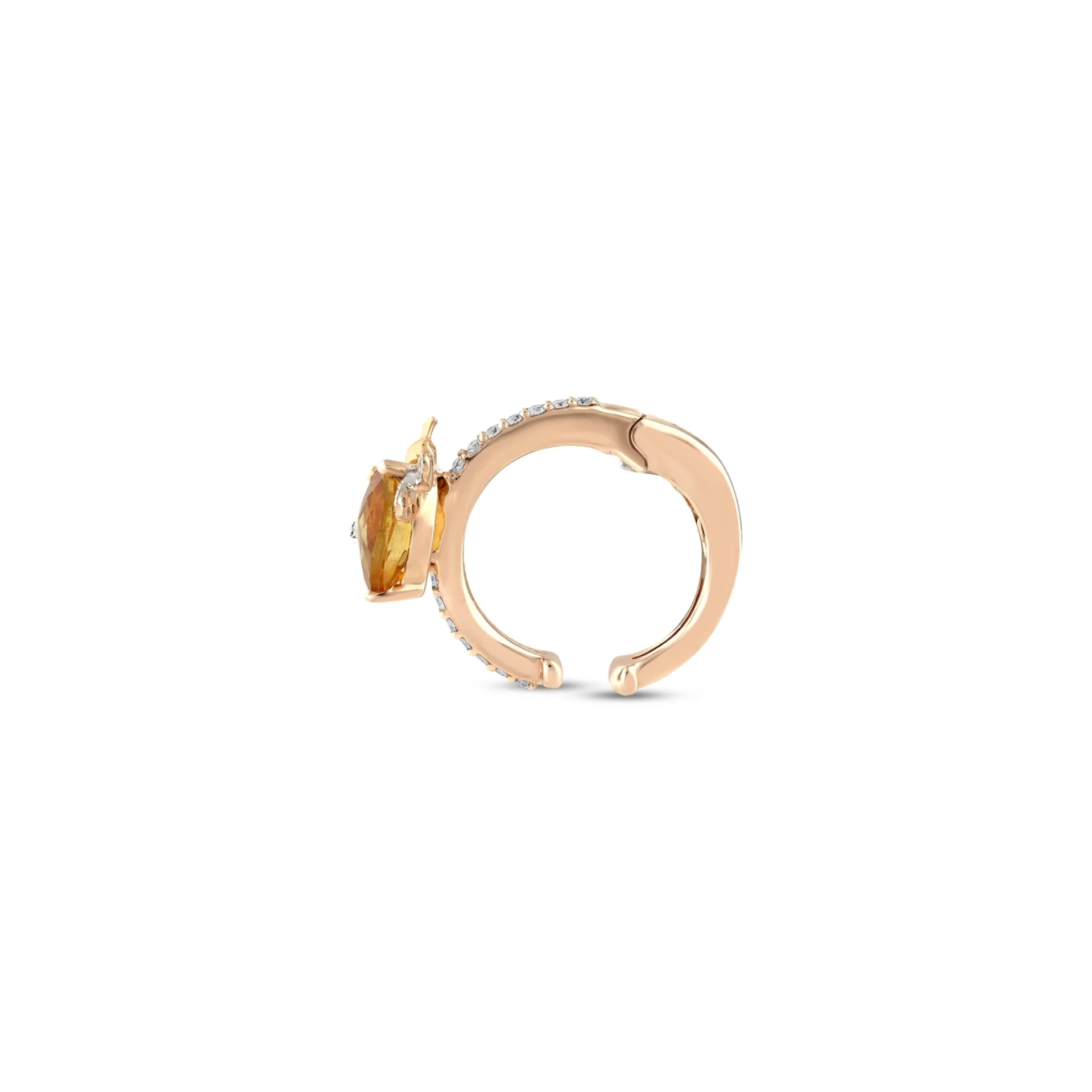 Queen Bee Bella Sitrin Pırlanta Ear Cuff resmi