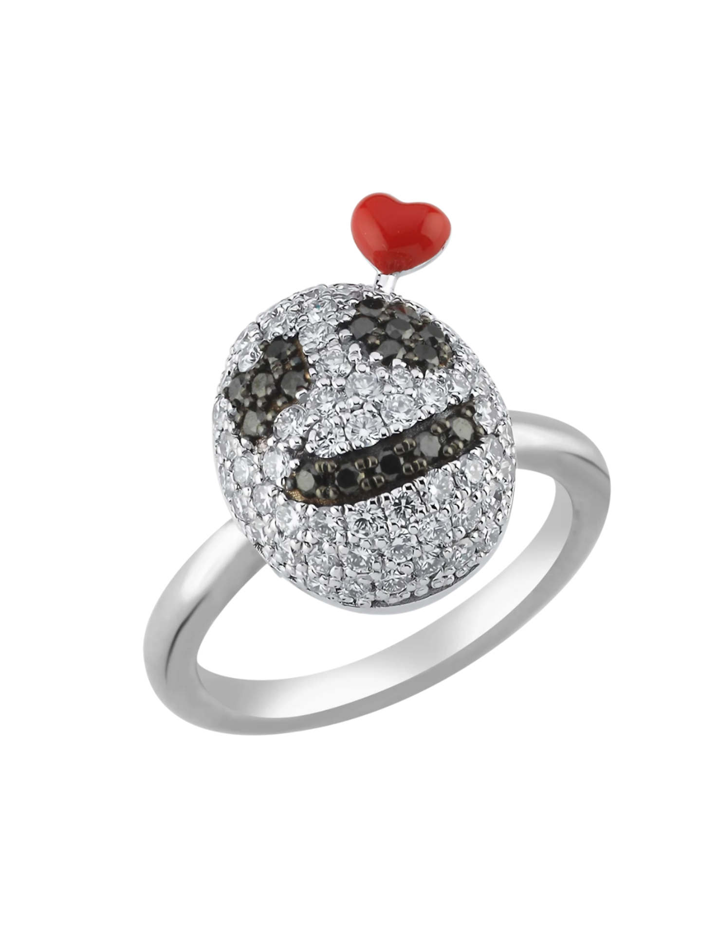 Erzulie Loa Dolls Beyaz Altın Yüzük resmi