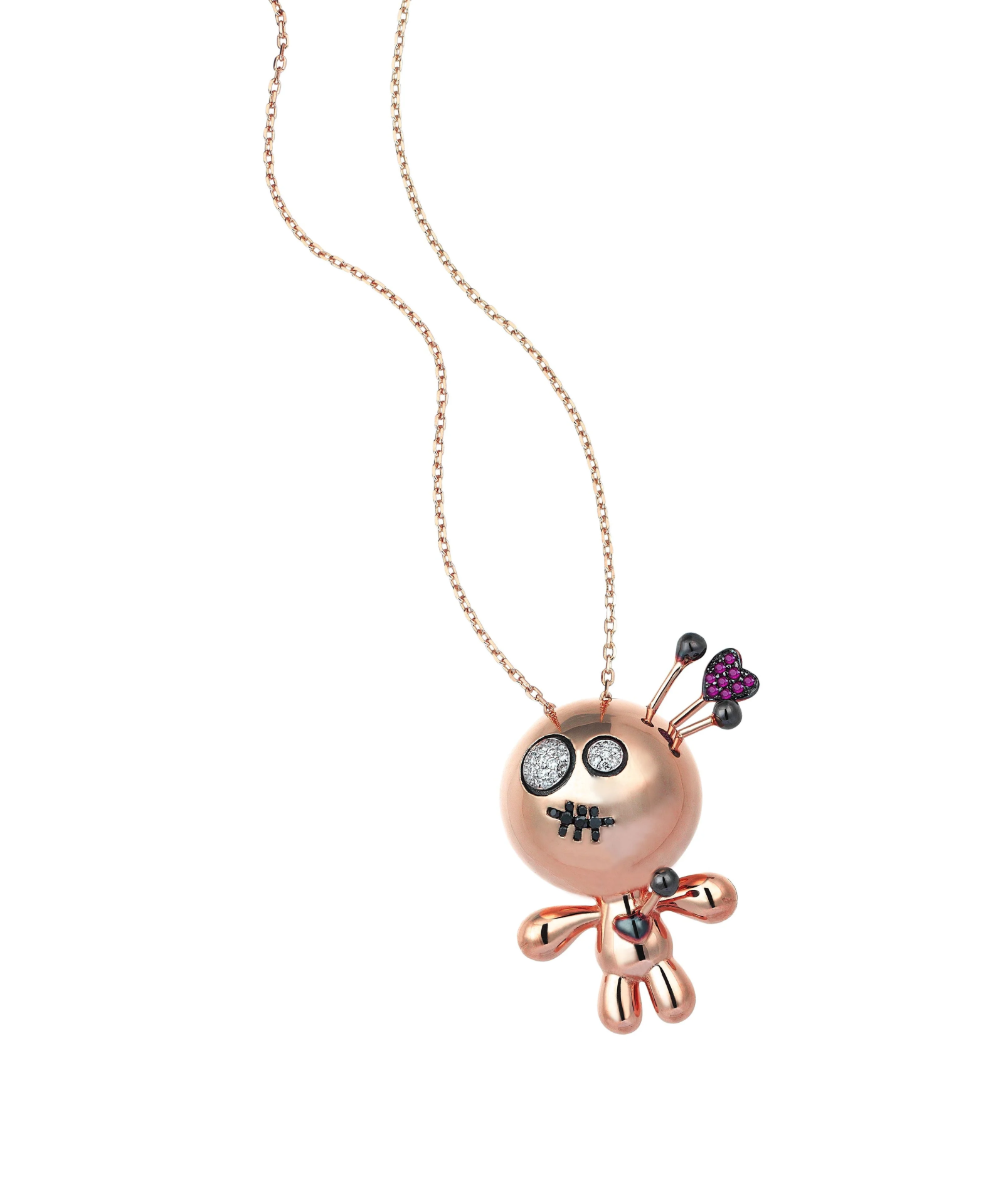 Brigette Loa Dolls Pembe Altın Kolye resmi