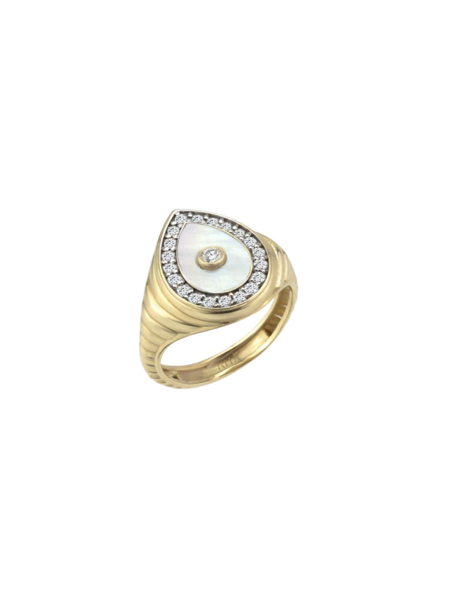 Diamond Drop Pearl Yüzük resmi
